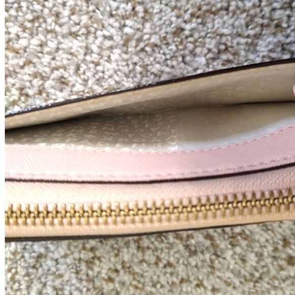 Kate Spade Light Pink Zip Around Wallet Leather Pre-Owned - Picture 15 of 16